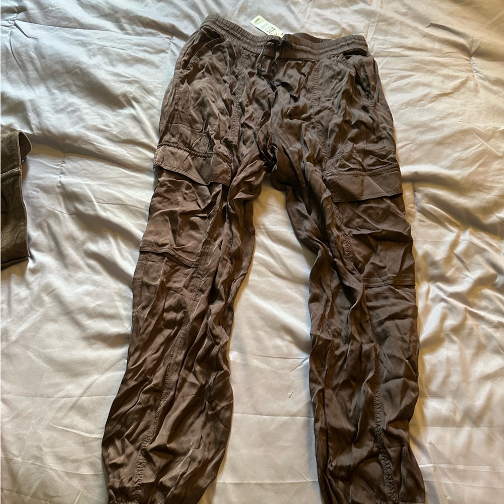 Satin Cargo Pants Aerie